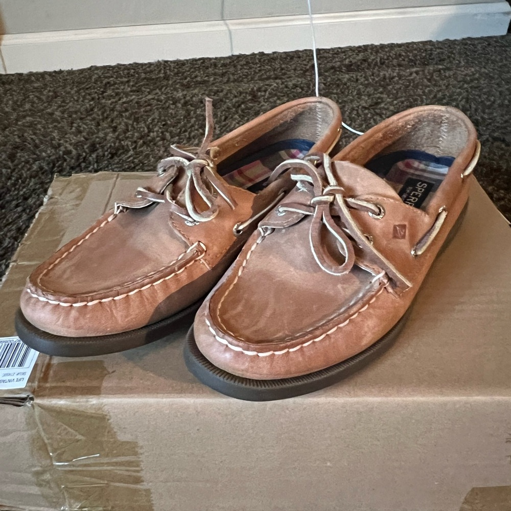 Sperry Women's Brown Leather Boat Shoes